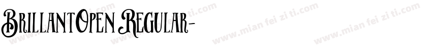 BrillantOpen Regular字体转换